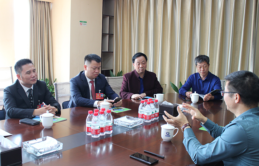 熱烈歡迎東莞市江西商會會長劉嘉等一行蒞臨挺進環(huán)保指導工作