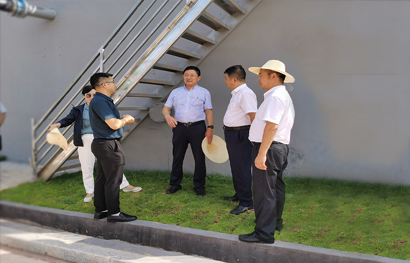 江西省生態(tài)環(huán)境廳副廳長級生態(tài)環(huán)境監(jiān)察專員、贛南專員辦主任喻子水一行蒞臨挺進環(huán)保和樂新村項目點視察調(diào)研