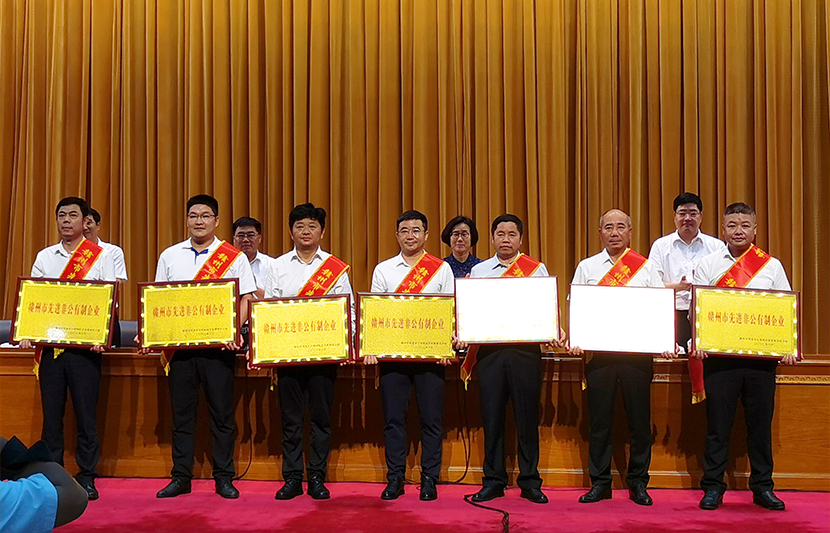 喜報！熱烈祝賀挺進環(huán)保榮獲“贛州市先進非公有制企業(yè)”榮譽稱號